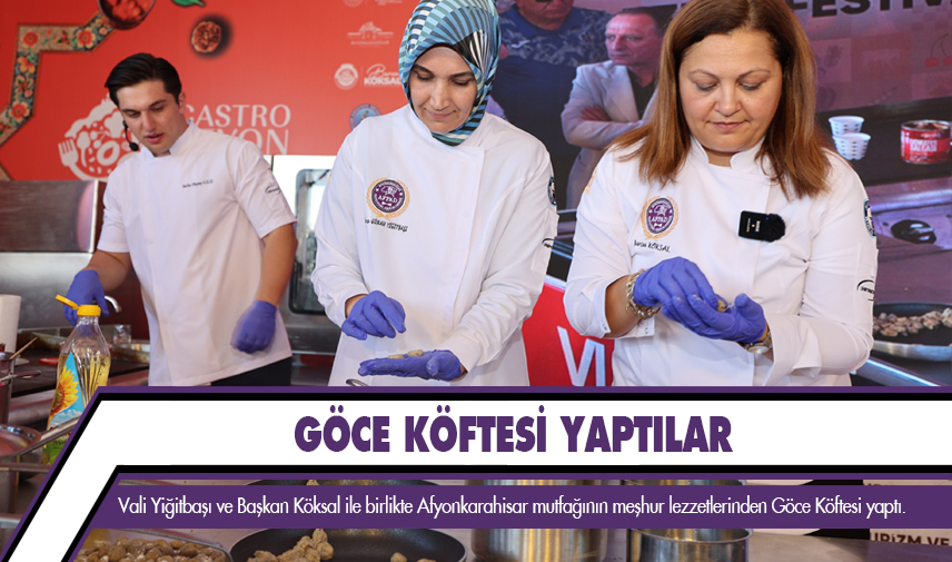 Göce Köftesi yaptılar